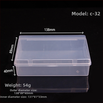 Priehľadná PP plastová krabička s uzáverom na spinky a šijaciu súpravu