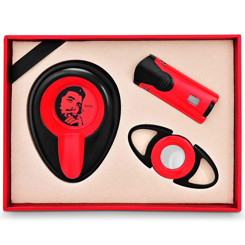 CIGARLOONG Zastrihovač na cigarety, vetroodolný zapaľovač a popolník – Trojdielny set doplnkov k cigaretkám