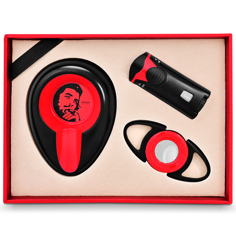 CIGARLOONG Zastrihovač na cigarety, vetroodolný zapaľovač a popolník – Trojdielny set doplnkov k cigaretkám