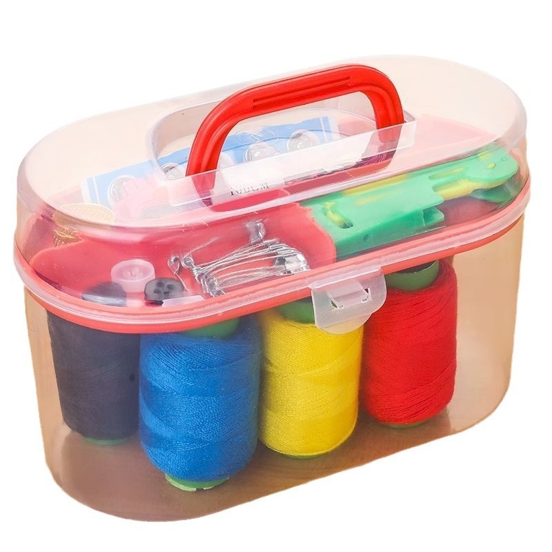 Kruhová krabička na ihly a niť, kovový dizajn v severskom štýle, okrúhly tvar, šijací set