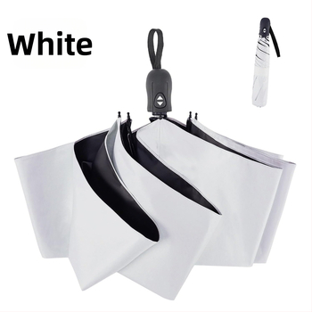 Ultraľahký troj-segmentový dážďník s automatickým zatváraním, UV ochrana UPF50+, rám zliatiny a hliníková tyč, na slnko a dážď