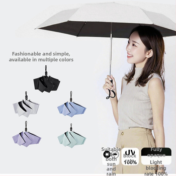 Ultraľahký troj-segmentový dážďník s automatickým zatváraním, UV ochrana UPF50+, rám zliatiny a hliníková tyč, na slnko a dážď