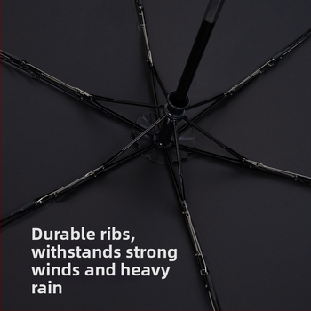 Ultraľahký troj-segmentový dážďník s automatickým zatváraním, UV ochrana UPF50+, rám zliatiny a hliníková tyč, na slnko a dážď