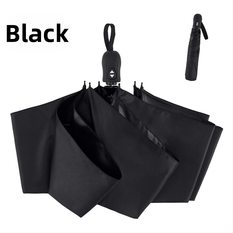 Ultraľahký troj-segmentový dážďník s automatickým zatváraním, UV ochrana UPF50+, rám zliatiny a hliníková tyč, na slnko a dážď