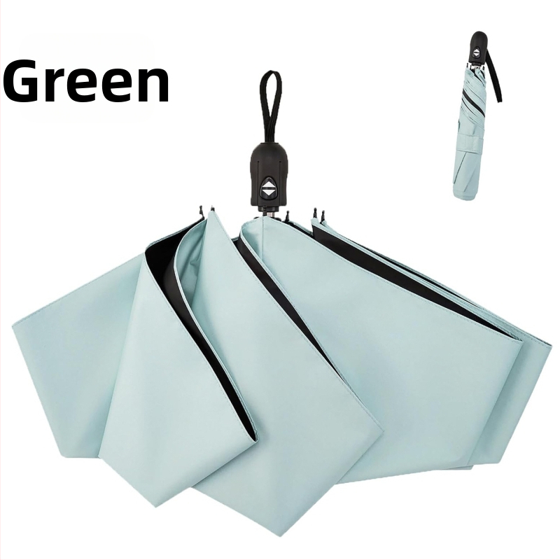 Ultraľahký troj-segmentový dážďník s automatickým zatváraním, UV ochrana UPF50+, rám zliatiny a hliníková tyč, na slnko a dážď