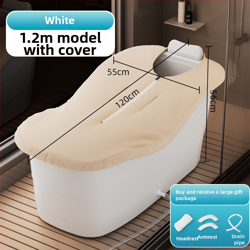 Dóza na kúpanie pre dospelých, plastová, izolovaná, s konštantnou teplotou a parou