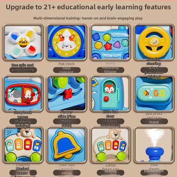 4-5-v-1 chodítko pre batoľatá a aktívna hračka – funkcie riadenia, chôdze a cvičenia – rozvoj zraku, intelektuálny rozvoj a koordinácia ruka-oko