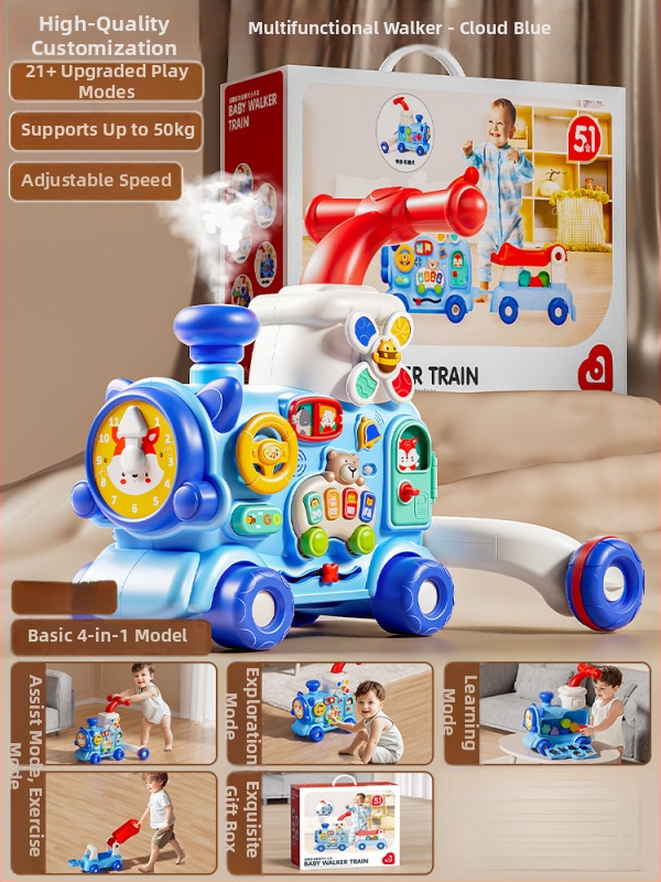 4-5-v-1 chodítko pre batoľatá a aktívna hračka – funkcie riadenia, chôdze a cvičenia – rozvoj zraku, intelektuálny rozvoj a koordinácia ruka-oko