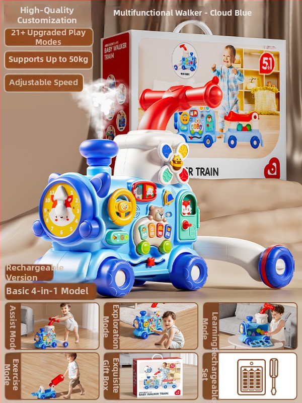 4-5-v-1 chodítko pre batoľatá a aktívna hračka – funkcie riadenia, chôdze a cvičenia – rozvoj zraku, intelektuálny rozvoj a koordinácia ruka-oko