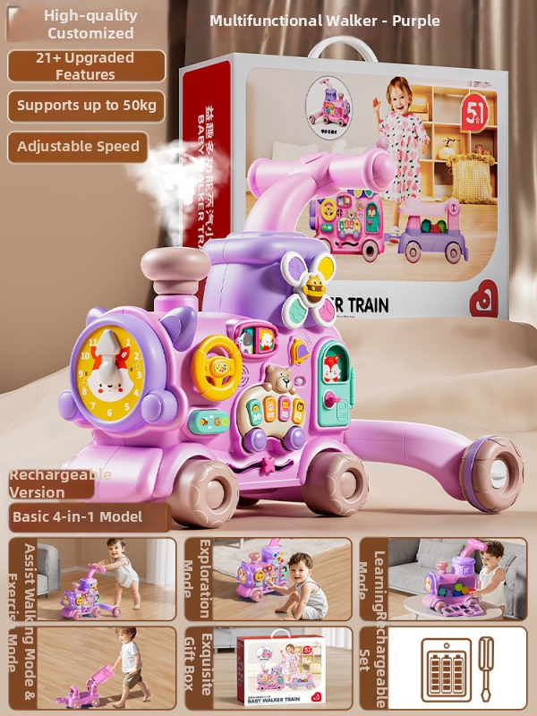 4-5-v-1 chodítko pre batoľatá a aktívna hračka – funkcie riadenia, chôdze a cvičenia – rozvoj zraku, intelektuálny rozvoj a koordinácia ruka-oko