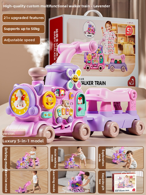 4-5-v-1 chodítko pre batoľatá a aktívna hračka – funkcie riadenia, chôdze a cvičenia – rozvoj zraku, intelektuálny rozvoj a koordinácia ruka-oko