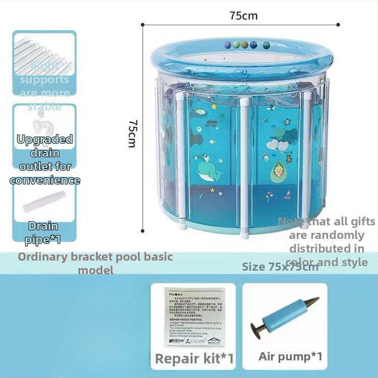Detská vaňa na kúpanie – skladacia, nafukovacia, nepremokavý materiál, vhodná pre kúpanie detí