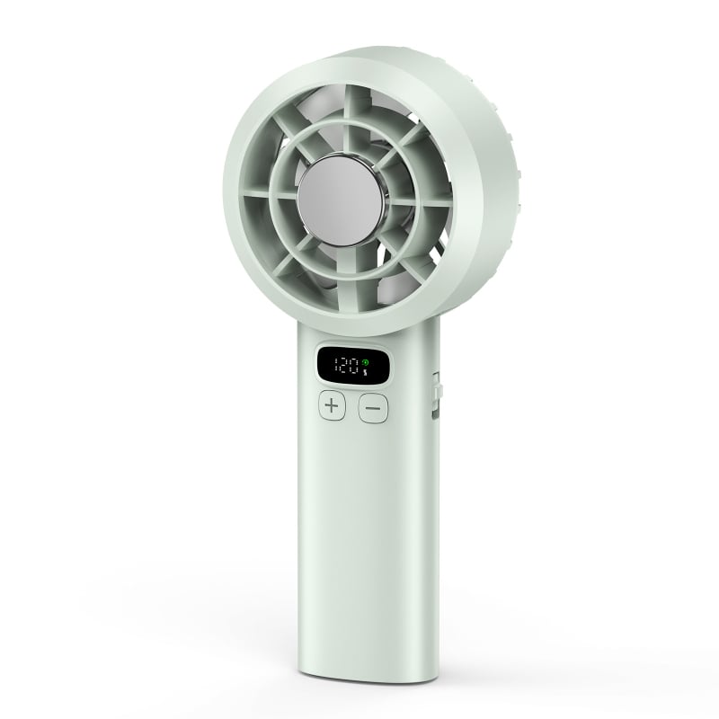 Ručni ventilator, 120 brzina, motor bez četkica, ugrađena baterija 1200–2000 mAh, USB napajanje