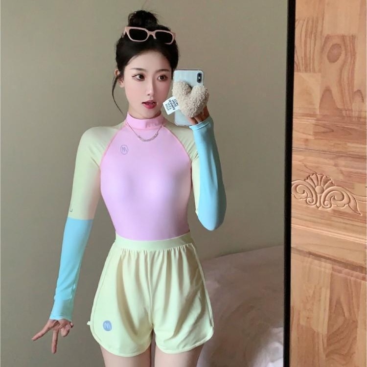 Dámske plavky bez rukávov, konzervatná ochrana pred slnkom, Milk Silk tkanina 94% polyester, 270 g, podšívka Milk Silk