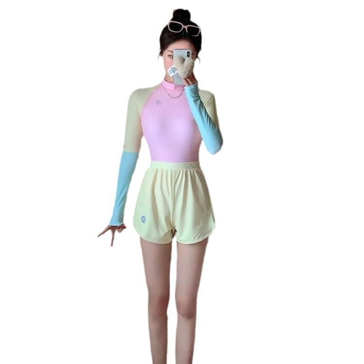 Dámske plavky bez rukávov, konzervatná ochrana pred slnkom, Milk Silk tkanina 94% polyester, 270 g, podšívka Milk Silk