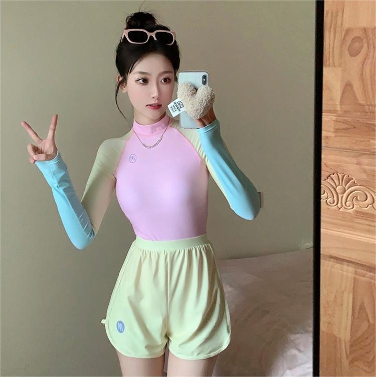 Dámske plavky bez rukávov, konzervatná ochrana pred slnkom, Milk Silk tkanina 94% polyester, 270 g, podšívka Milk Silk