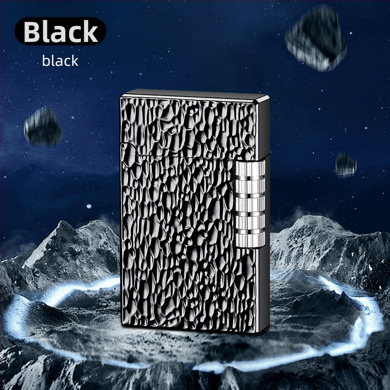 Honglin kovový zapaľovač na bután s možnosťou loga, moderný minimalistický dizajn; darček pre narodeniny