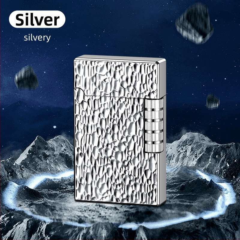 Honglin kovový zapaľovač na bután s možnosťou loga, moderný minimalistický dizajn; darček pre narodeniny