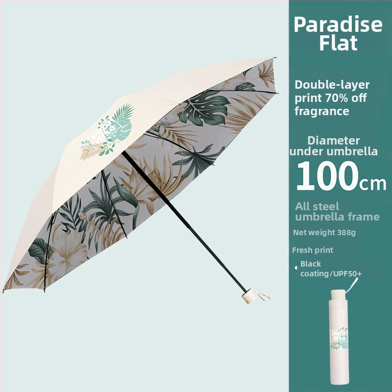 Heavenly Dáždnik na slnko a dážď s dvojitou vrstvou, UPF 50+ UV ochrana, 8 lúčov oceľový rám a stredový stĺp, ručné otvorenie a zatváranie, 210T polyester materiál