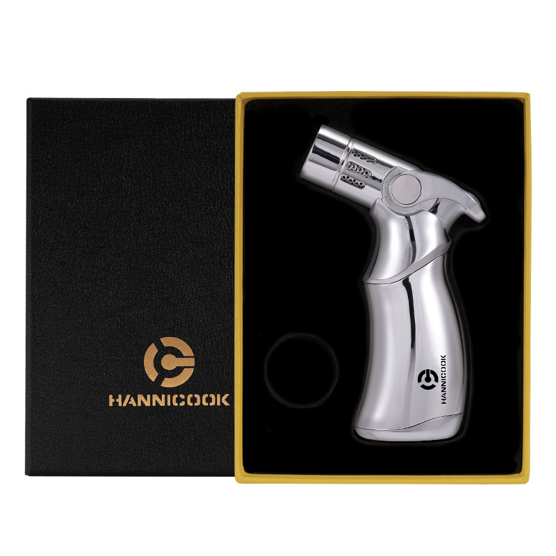 Kovový zapaľovač s butánom, vetruodolný, jednorazový - 5 ks v balení