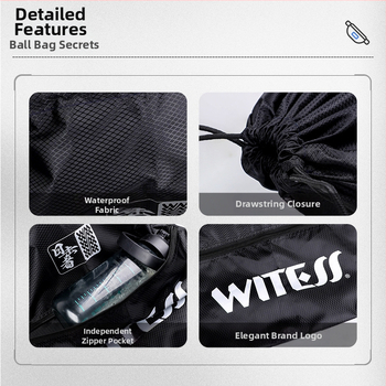 Basketbalová taška Witess/eyemaker – nepremokavá, prispôsobiteľná s logom, ideálna na tréningy basketbalu