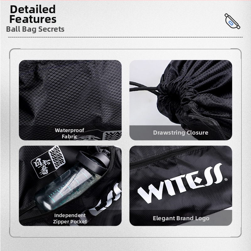 Basketbalová taška Witess/eyemaker – nepremokavá, prispôsobiteľná s logom, ideálna na tréningy basketbalu