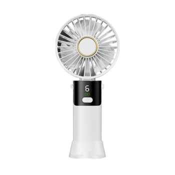 Ručný prenosný mini ventilátor USB, 3 lopatky, vstavaná batéria 300–500 mAh, hluk pod 36 dB, doba chodu 1–3 h