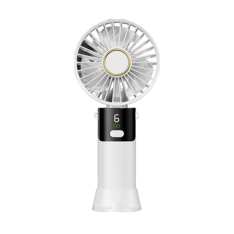Ručný prenosný mini ventilátor USB, 3 lopatky, vstavaná batéria 300–500 mAh, hluk pod 36 dB, doba chodu 1–3 h
