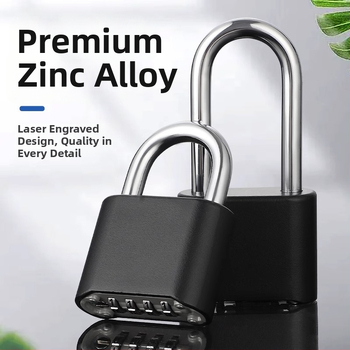 Kombinovaný zámok s digitálnym kódom, vodeodolný, zinková zliatina; hrúbka zámkovej tyčky 8 mm, rozstup tyčí 25,5 mm; vhodné pre batožinu, posilňovňu a skriňu.