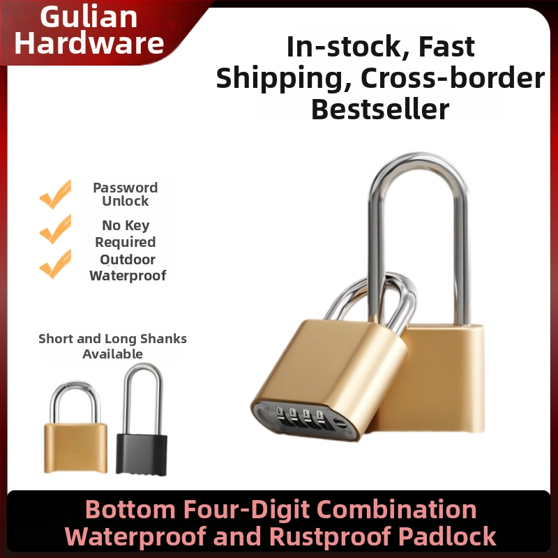 Kombinovaný zámok s digitálnym kódom, vodeodolný, zinková zliatina; hrúbka zámkovej tyčky 8 mm, rozstup tyčí 25,5 mm; vhodné pre batožinu, posilňovňu a skriňu.