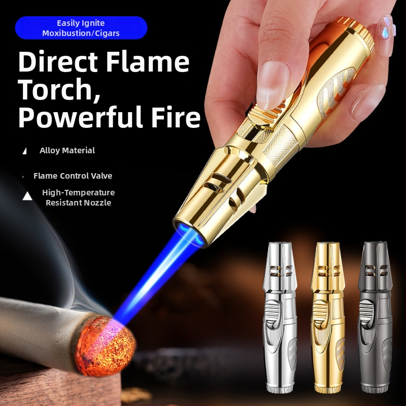 Kovový butánový zapaľovač s jet plameňom, vetruodolný, tlač loga k dispozícii