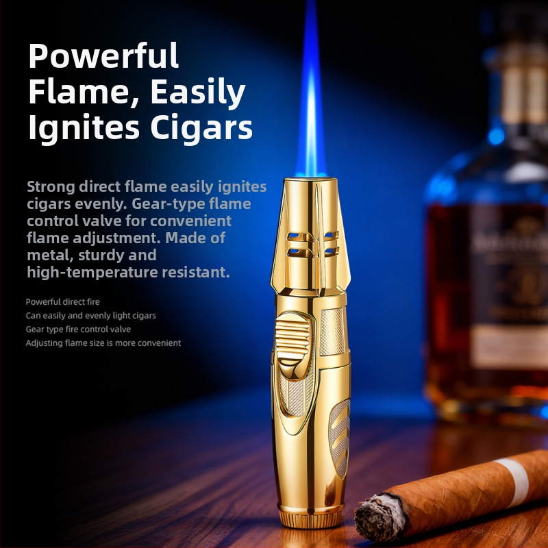 Kovový butánový zapaľovač s jet plameňom, vetruodolný, tlač loga k dispozícii