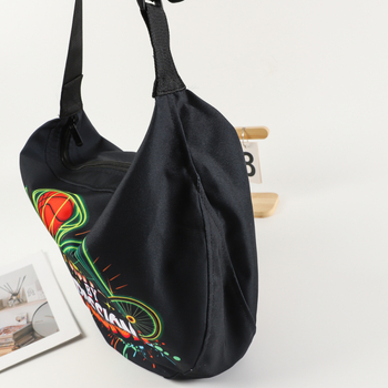 Taška na basketbal cez rameno - Oxford látka, Produktové číslo 11-Crossbody Basketball Bag, Potlač loga, Značka Chen Hao, Vhodné pre futbal, basketbal a volejbal.