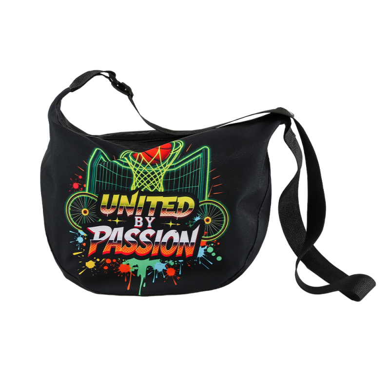 Taška na basketbal cez rameno - Oxford látka, Produktové číslo 11-Crossbody Basketball Bag, Potlač loga, Značka Chen Hao, Vhodné pre futbal, basketbal a volejbal.