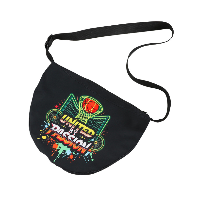 Taška na basketbal cez rameno - Oxford látka, Produktové číslo 11-Crossbody Basketball Bag, Potlač loga, Značka Chen Hao, Vhodné pre futbal, basketbal a volejbal.