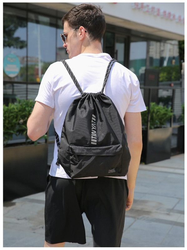 Basketbalový batoh so šnúrkou – polyester, model T118, značka TINYAT/Tianyi, tlač loga