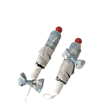 Skladaný slnečník s károvaným vzorom, UV ochrana, automatické otvorenie, 8 oceľových žíl, tkanina 190T