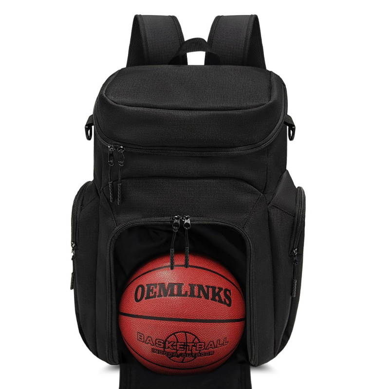 Basketbalový batoh s logom, Oxford látka, model LQB07, značka Saipu Wolf, Prispôsobenie: vodoznak, offset tlač, gravírovanie, vyšívanie