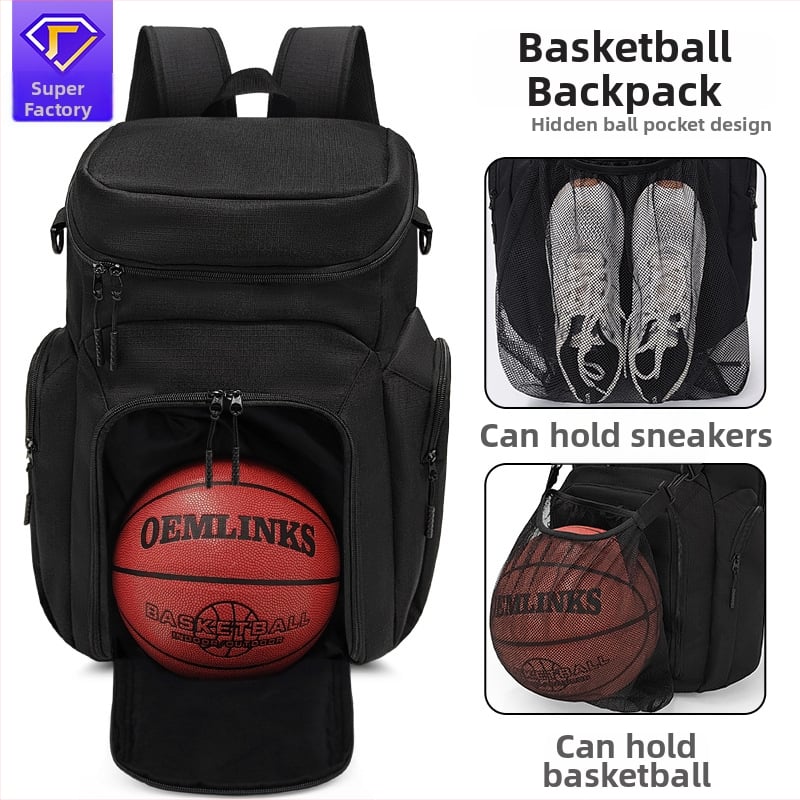 Basketbalový batoh s logom, Oxford látka, model LQB07, značka Saipu Wolf, Prispôsobenie: vodoznak, offset tlač, gravírovanie, vyšívanie