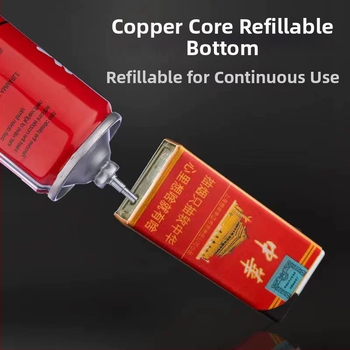 Zapaľovač s kovovým telom, proti vetru, opakovane plniteľný, palivo bután, štýl národného trendu