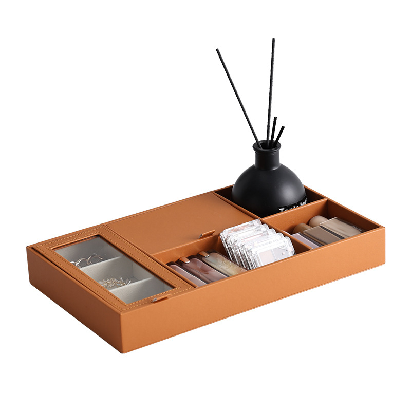 Šperkovnica so sekvenčnými zásuvkami (Model: Sequence tray jewelry box); Materiál: Cortical; Moderný minimalistický štýl; Tvrdá konštrukcia