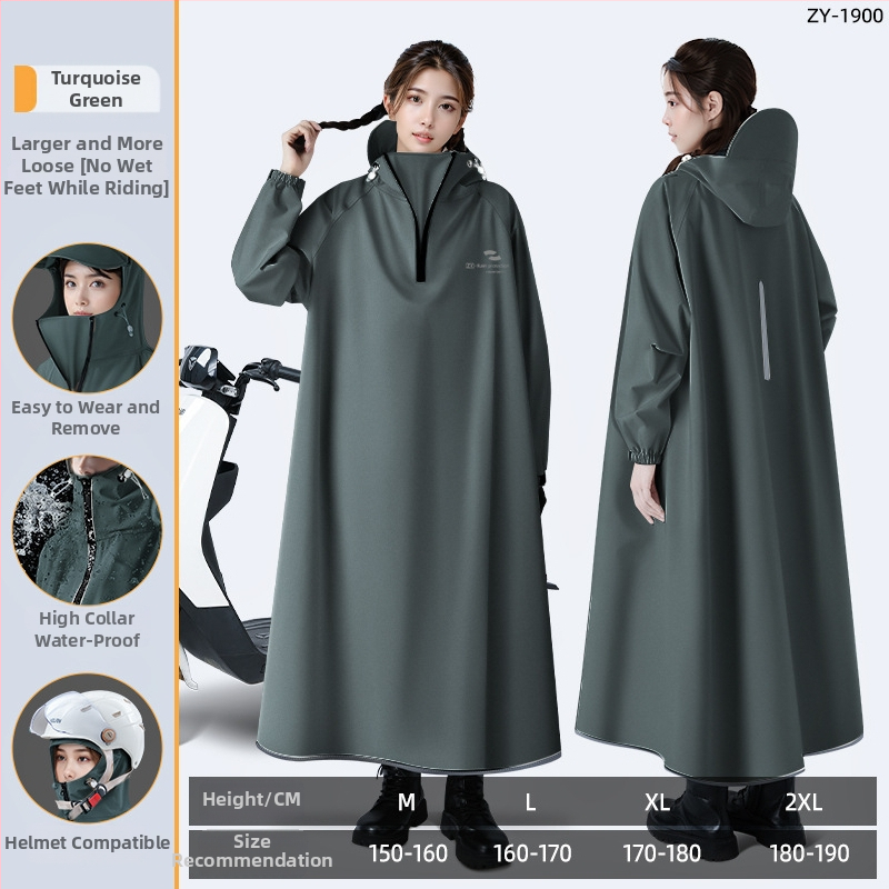 Пончо за дъжд за мотоциклети и електрически превозни средства, цялостен дизайн, Oxford плат, дебел, PU водоустойчив слой