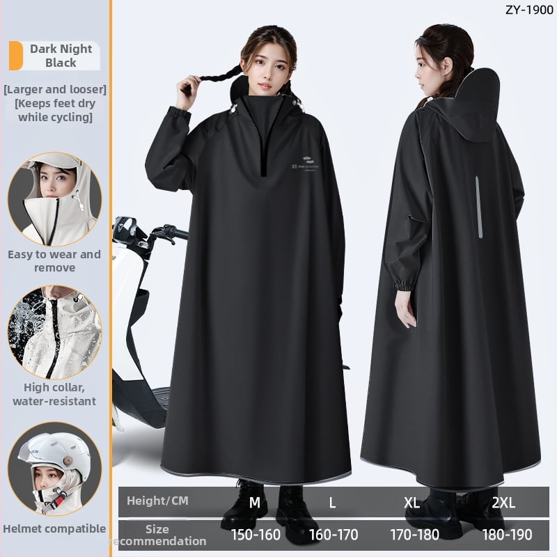 Пончо за дъжд за мотоциклети и електрически превозни средства, цялостен дизайн, Oxford плат, дебел, PU водоустойчив слой