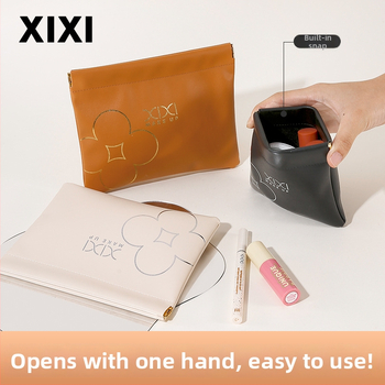 Xixi prenosná kozmetická taška, s 1 súpravou štetcov, materiál štetcov: iný, na každodenné použitie