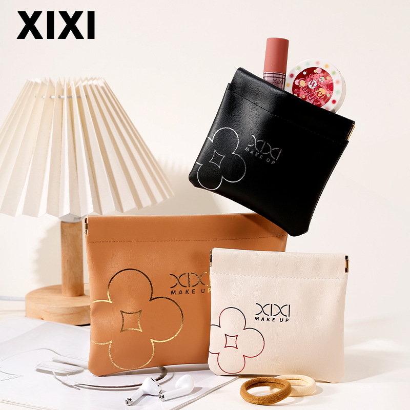 Xixi prenosná kozmetická taška, s 1 súpravou štetcov, materiál štetcov: iný, na každodenné použitie