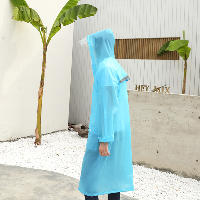 Дъждовен пончо за възрастни – EVA плат, водоустойчив слой EVA, плътен стил, дебелина на плата 0.18 мм