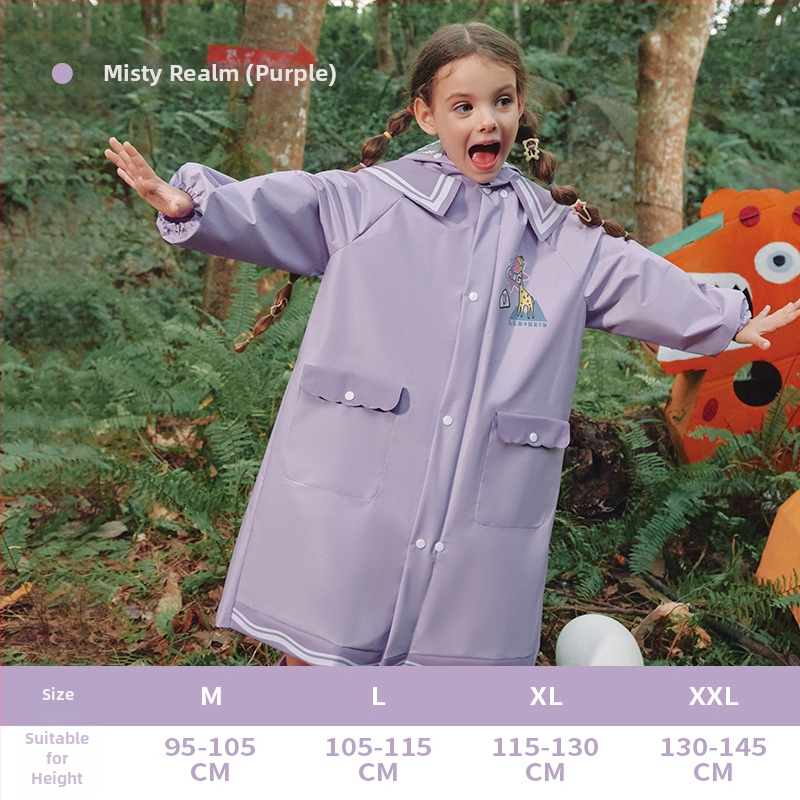 Detský EVA dážďový pončo na turistiku - nepremokavý, pre 1 osobu, možnosť potlače loga, prispôsobiteľný