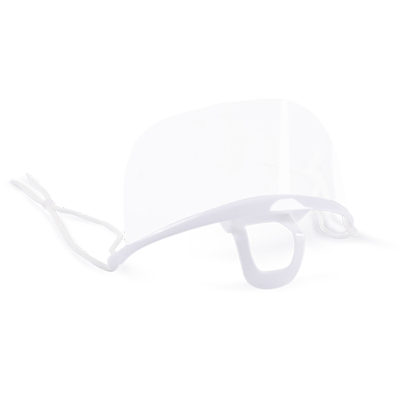 Jednorázová priehľadná maska pre kuchárov, plastový ústny štít pre catering a kuchyňu