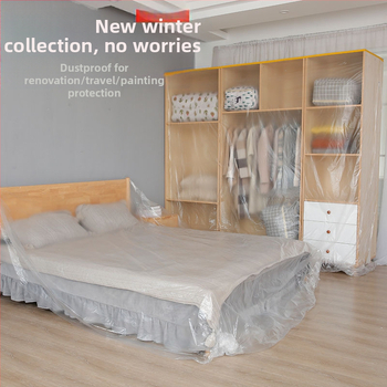 Rolovací prachotesný plastový maskovací film na nábytok a sedačky – PE polyetylén, prachuvzdorný a proti farbám, domáce použitie