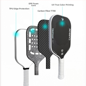 Bedmintonová raketa s rámom z uhlíkových vlákien, vnútorná pena jadra, T700 uhlík, vlastná úprava k dispozícii